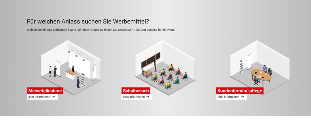 Werbemittel für verschiedene Anlässe