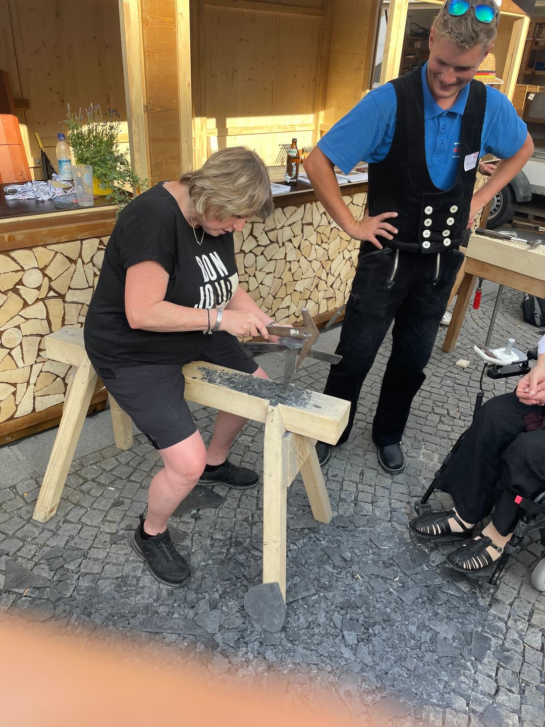Auch Besucher wurden beim Stadtgründungsfest zu echten Herzensbrechern.