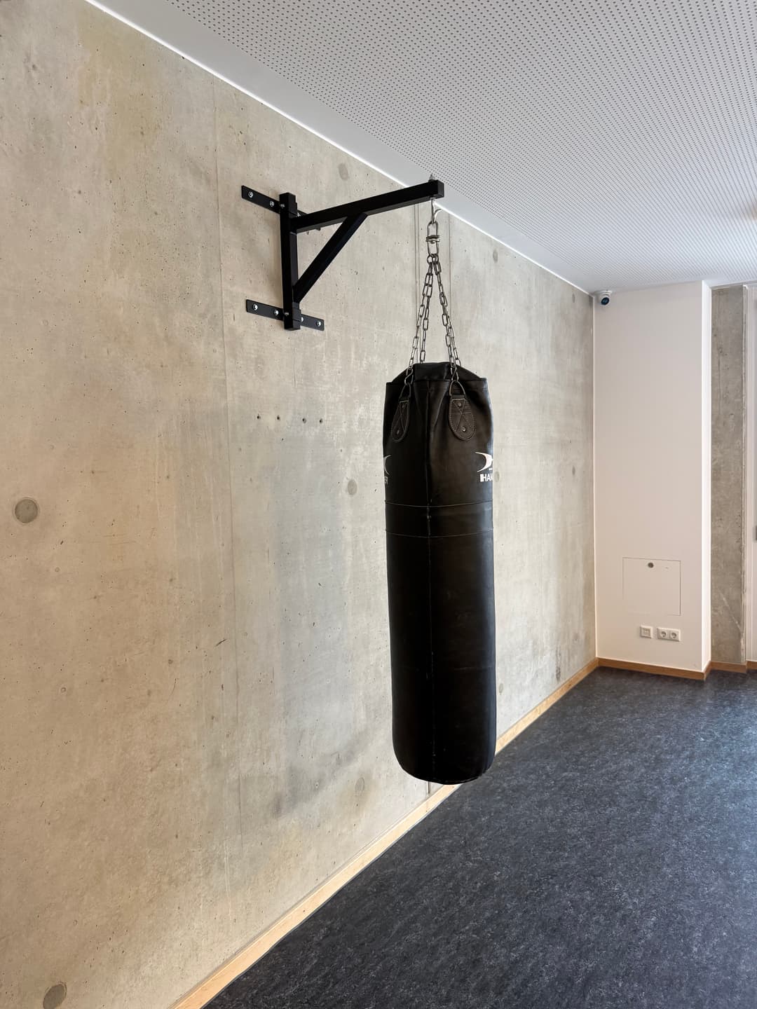 Boxsack im Freizeitraum