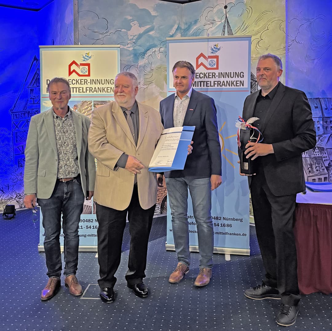 Auch für Thomas Märkl (2. V. li.) der Goldene Meisterbrief